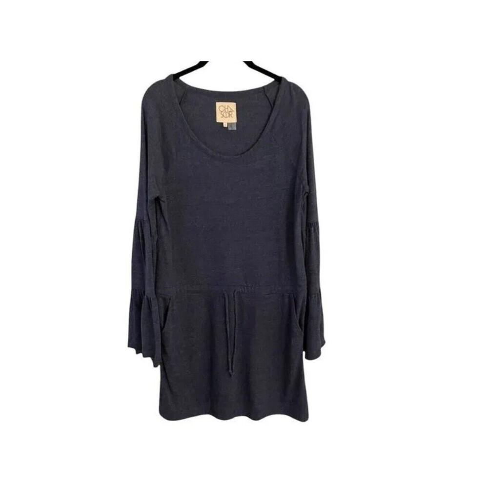 Chaser Bell Sleeve Jersey Mini Dress Medium